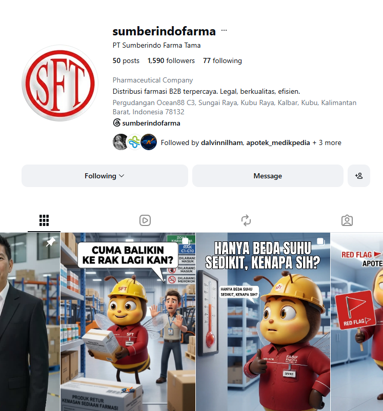 Media ulasan dari PBF Sumberindo Farma Tama